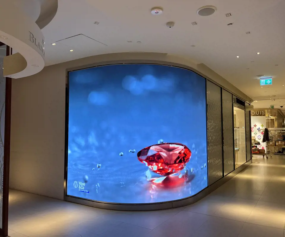 Schermi led pubblicitari flessibili